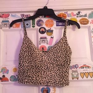 Leopard print tank top